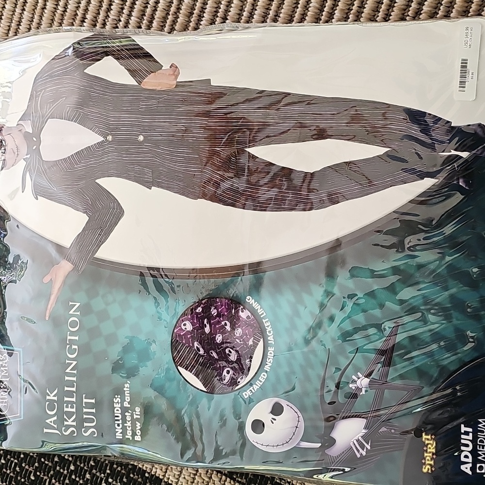 Nightmare Before Christmas Jack Skellington Suit Costume
